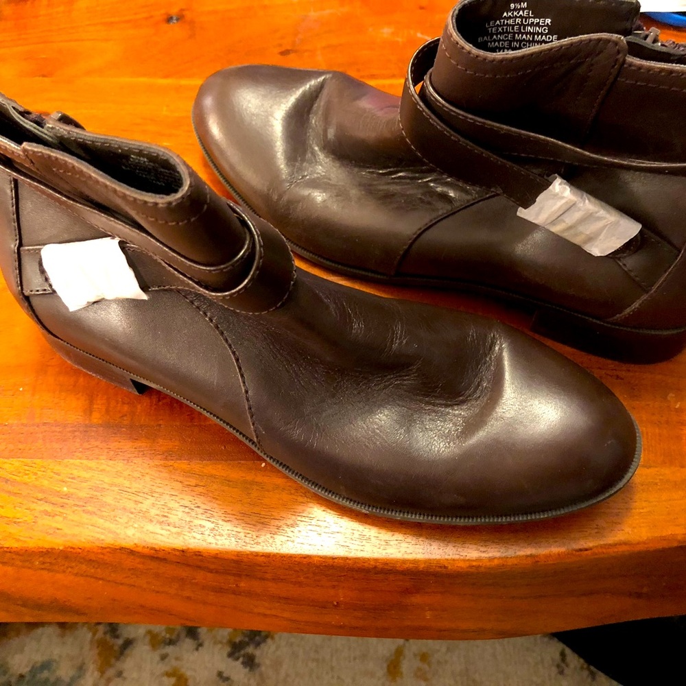 Brown ankle boots